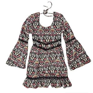 EUC Band of Gypsies Ruffled Swing Dress